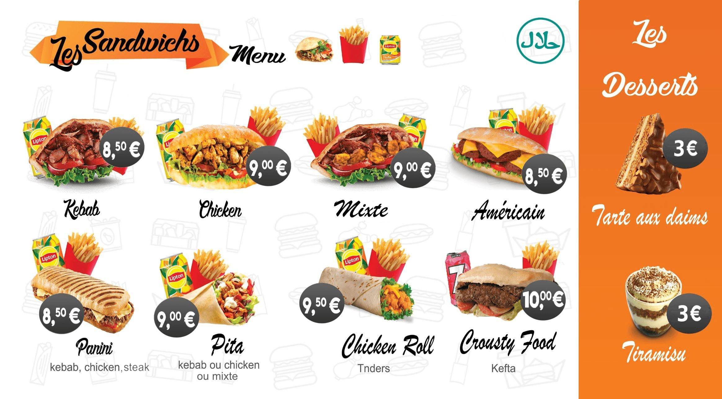 Les Sandwichs Crousty Food